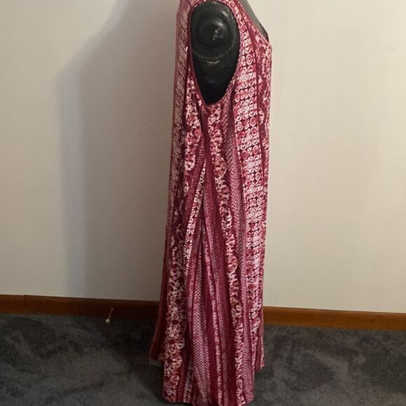 Rouge Collections burgundy/white, size 3X - Picture 4 of 5